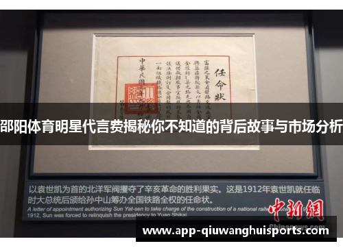 邵阳体育明星代言费揭秘你不知道的背后故事与市场分析
